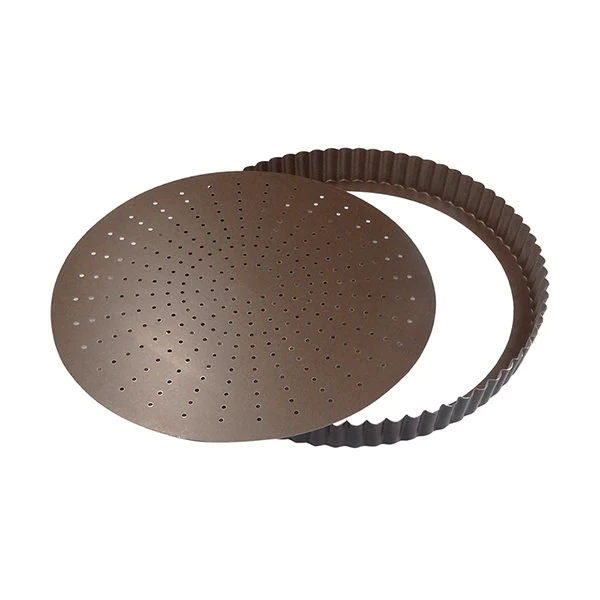 Tourtière fond amovible perforé antiadhérent 24 cm Gobel