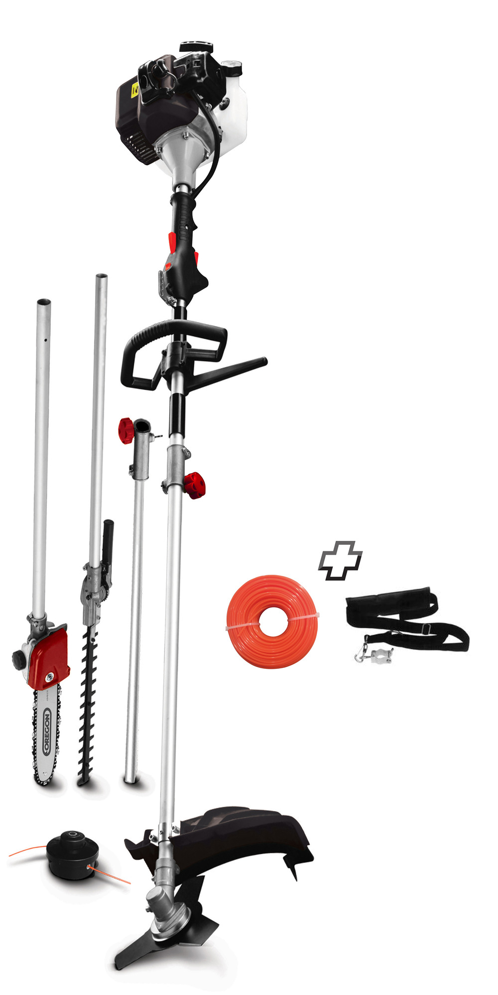 Outil multi fonctions 4 en 1 - 33cc + 40m de fil