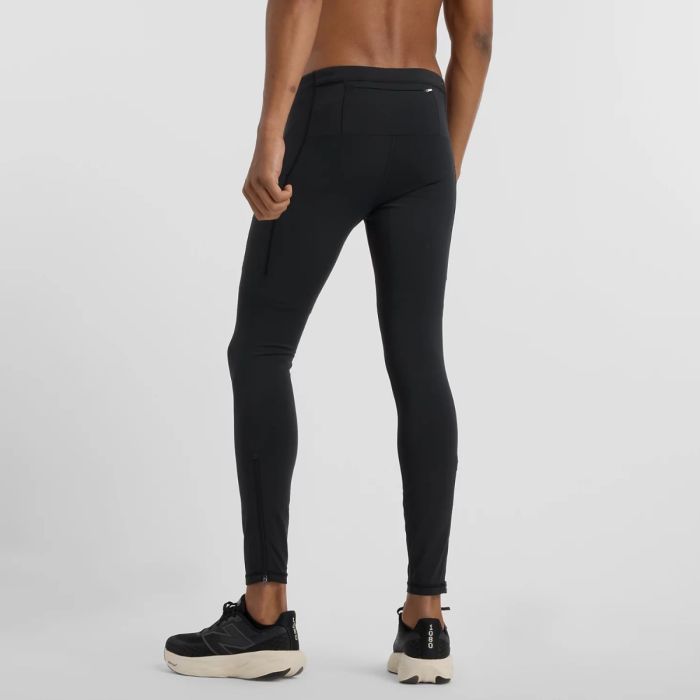 New Balance Herre Lange tights Sleek Pocket Tight Sort