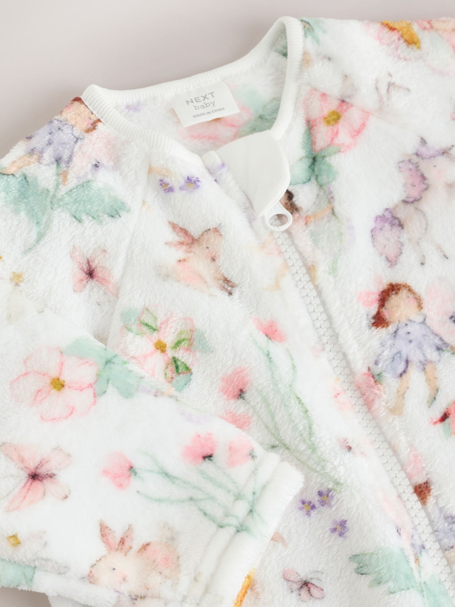 Crème - Fleece babypyjama
