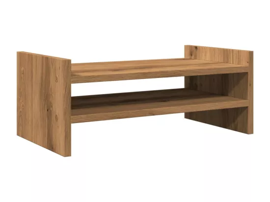 Support de moniteur chêne artisanal 50x27x20 cm bois ingénierie