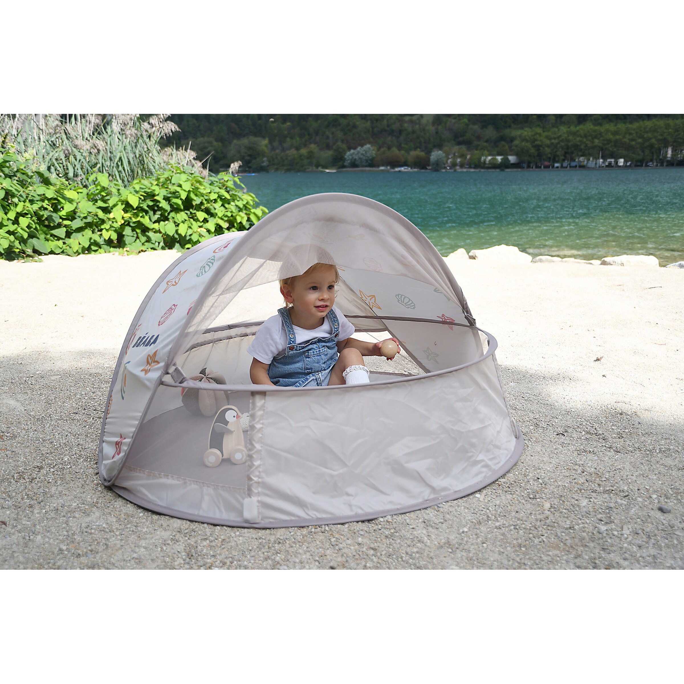 Beaba Strandmuschel Breezynest UV-Zelt