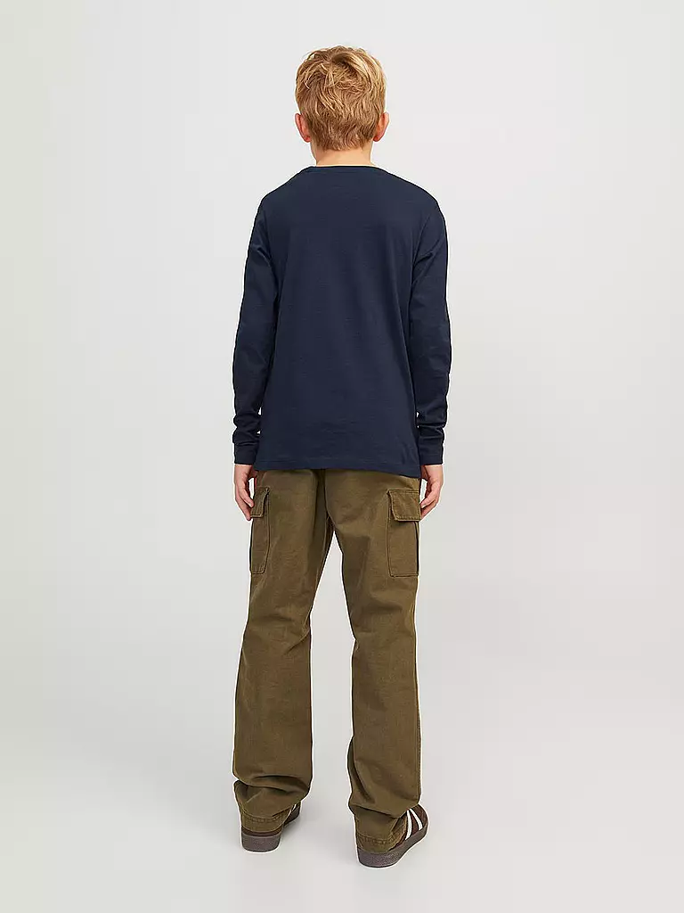 JACK & JONES Jungen Langarmshirt  JJELOGO dunkelblau