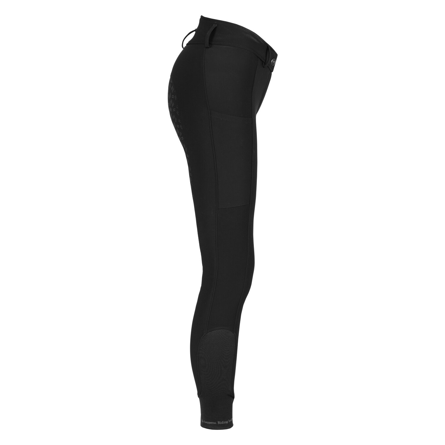 RIDE now Softshell Grip-Vollbesatz-Reithose  - black