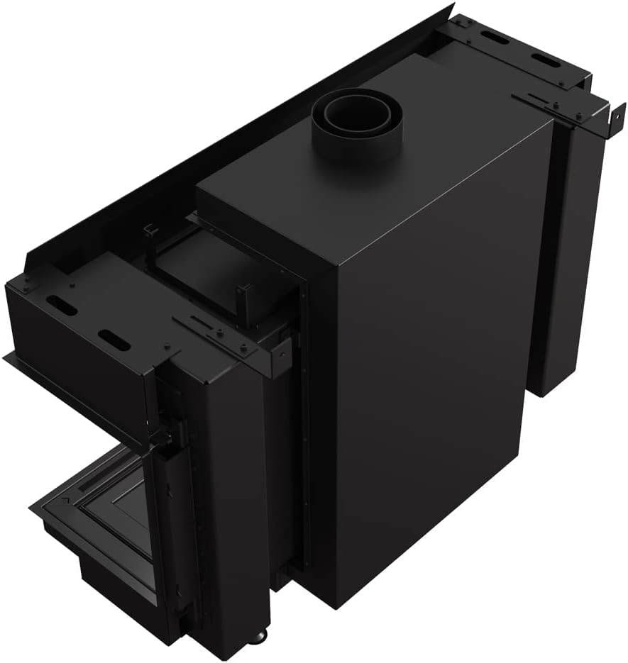 Kratki LEO/100/G20 Gaskamin-Einsatz Leo 100 zum Einbau, Frontverglasung, Brennstoff: Erdgas (NG), aus Stahl, Nennwärmeleistung: 9 kW, EEI 94,4, automatische Steuerung und Fernbedienung
