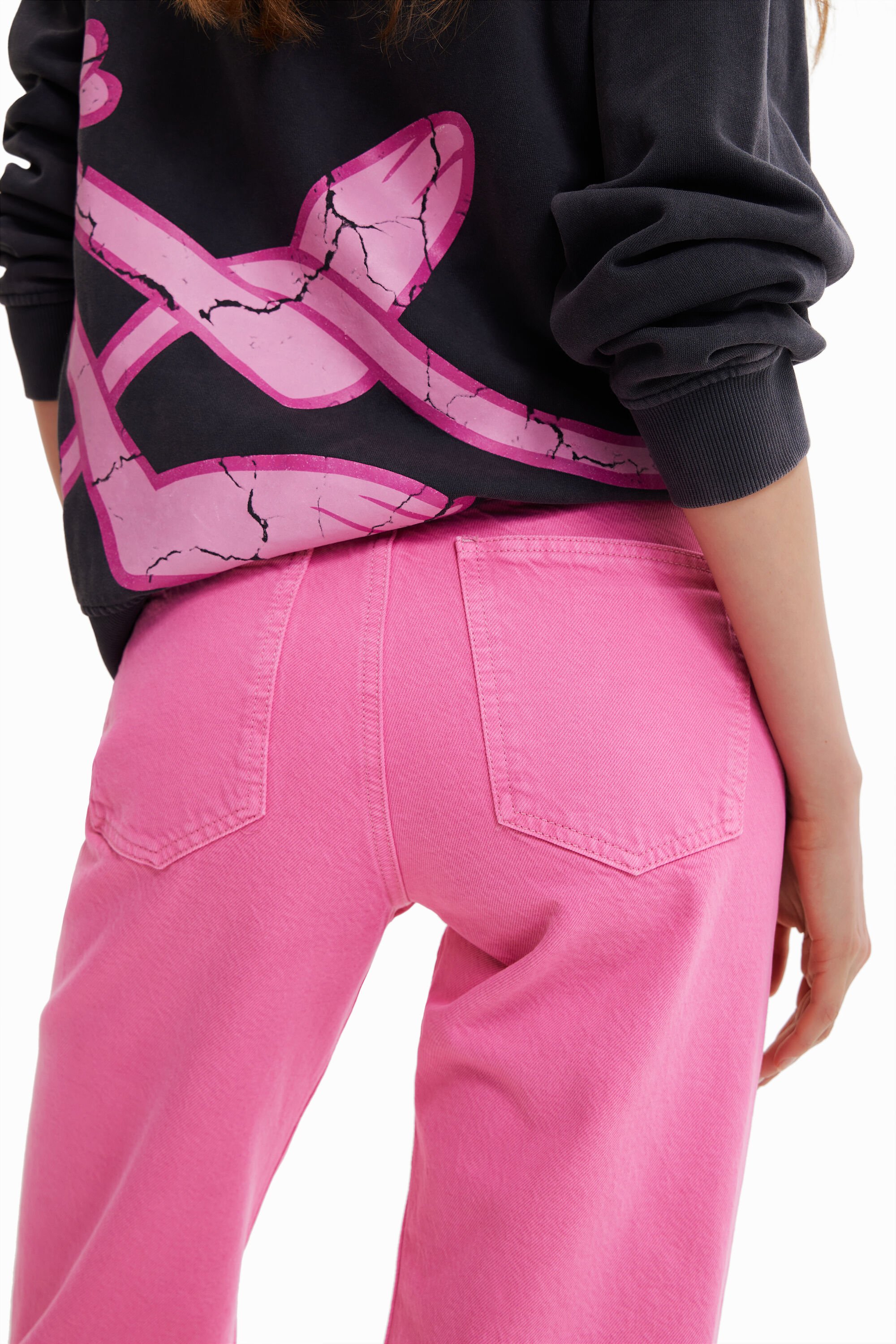 Jean wide leg Pink Panther