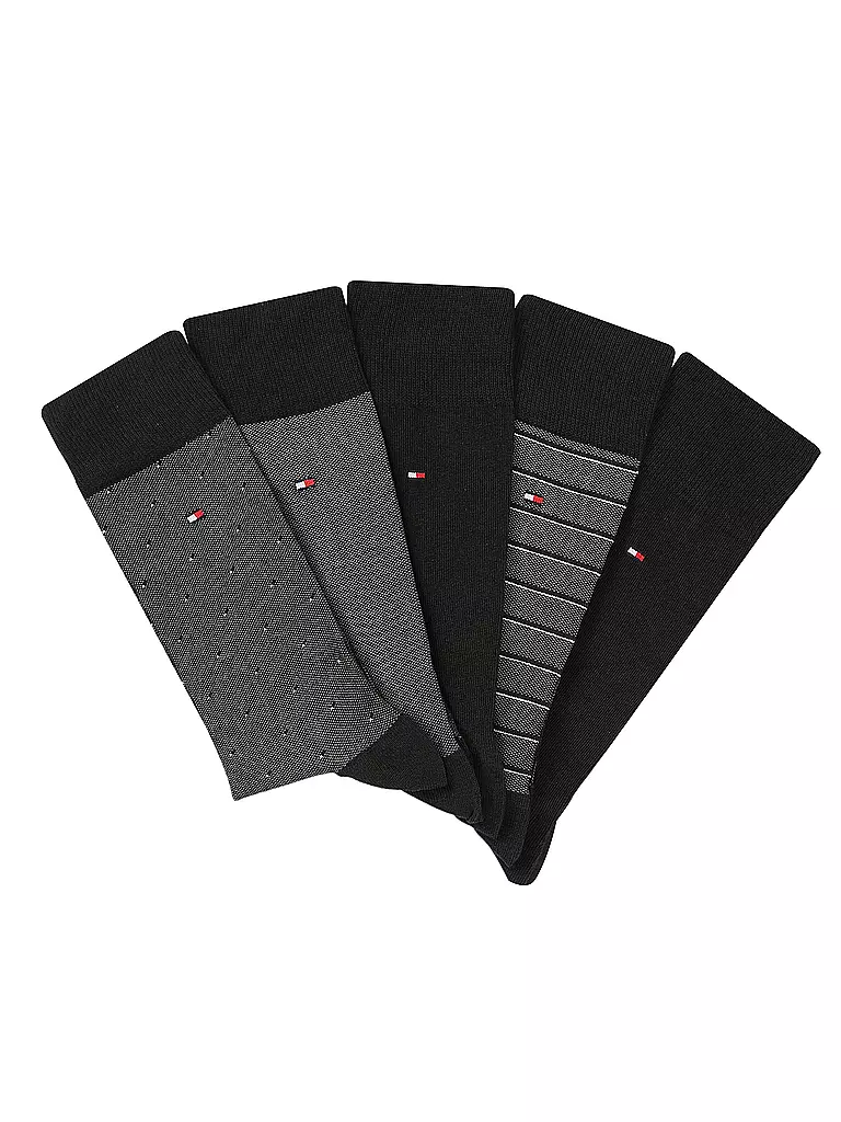 TOMMY HILFIGER Socken Geschenkbox 5er Pkg black schwarz
