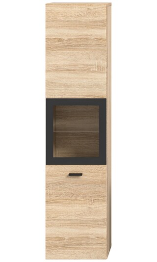 Bad-Midischrank BOSTON braun/schwarz 125cm
