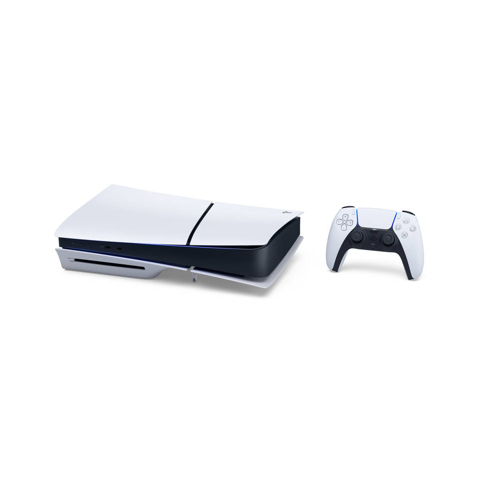 PS5 Slim Disc Edition 1 TB + 2 DualSense draadloze controllers