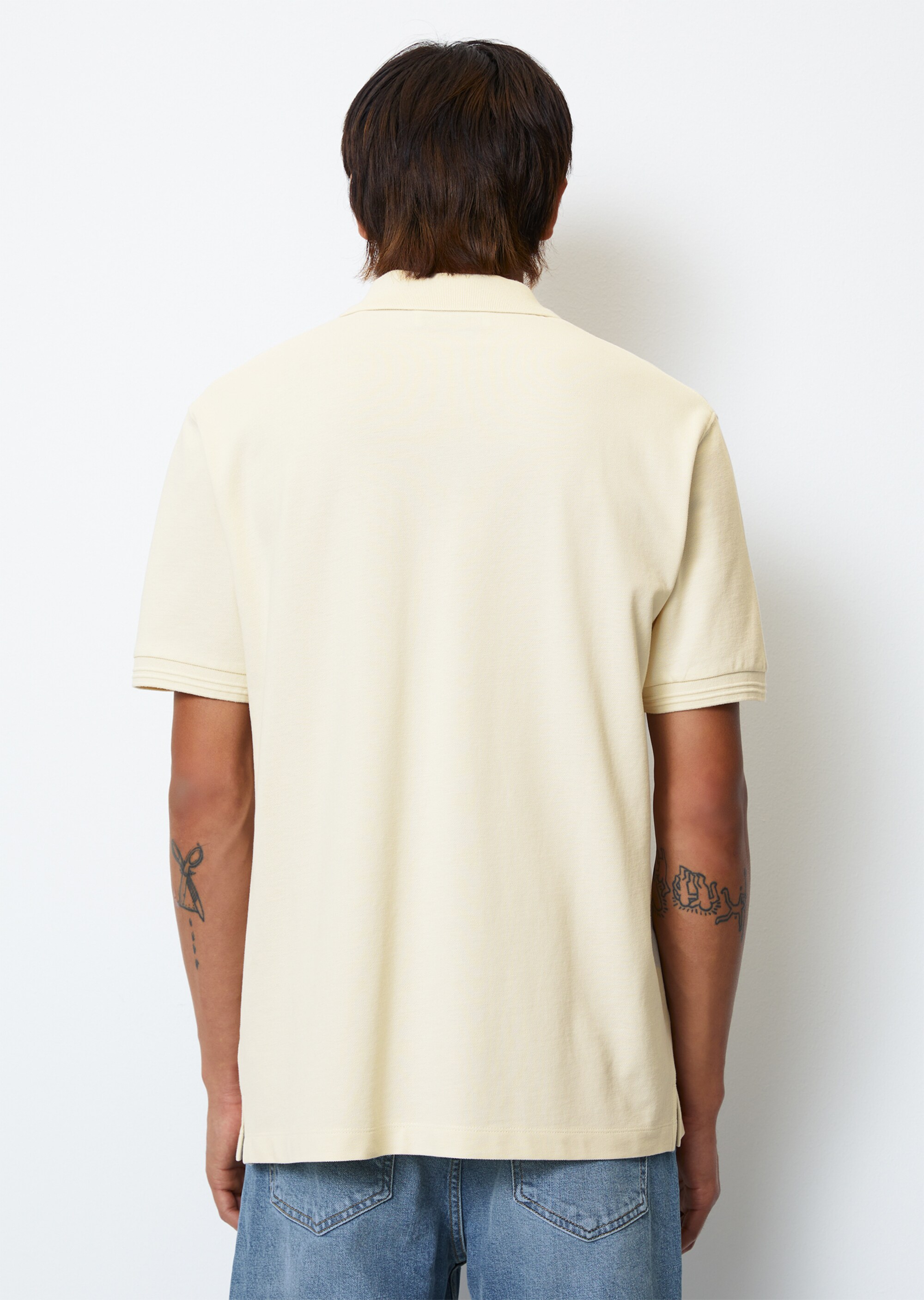 Kurzarm-Poloshirt Piqué regular aus Organic Cotton