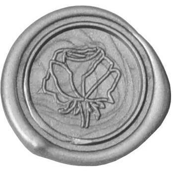 Sceau à vis avec manche en bois vernis ( Symbole) - rose