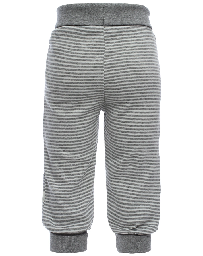 Schlupfhose BASIC gestreift in grau melange
