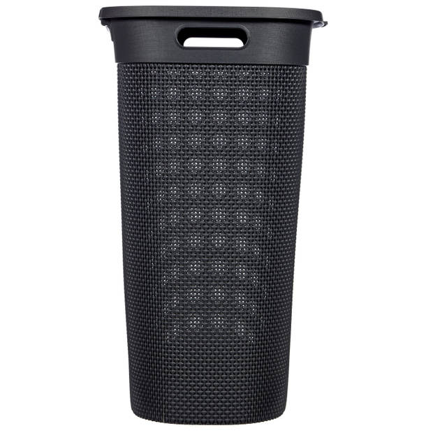 Curver Filo Wasmand met deksel 55L antraciet