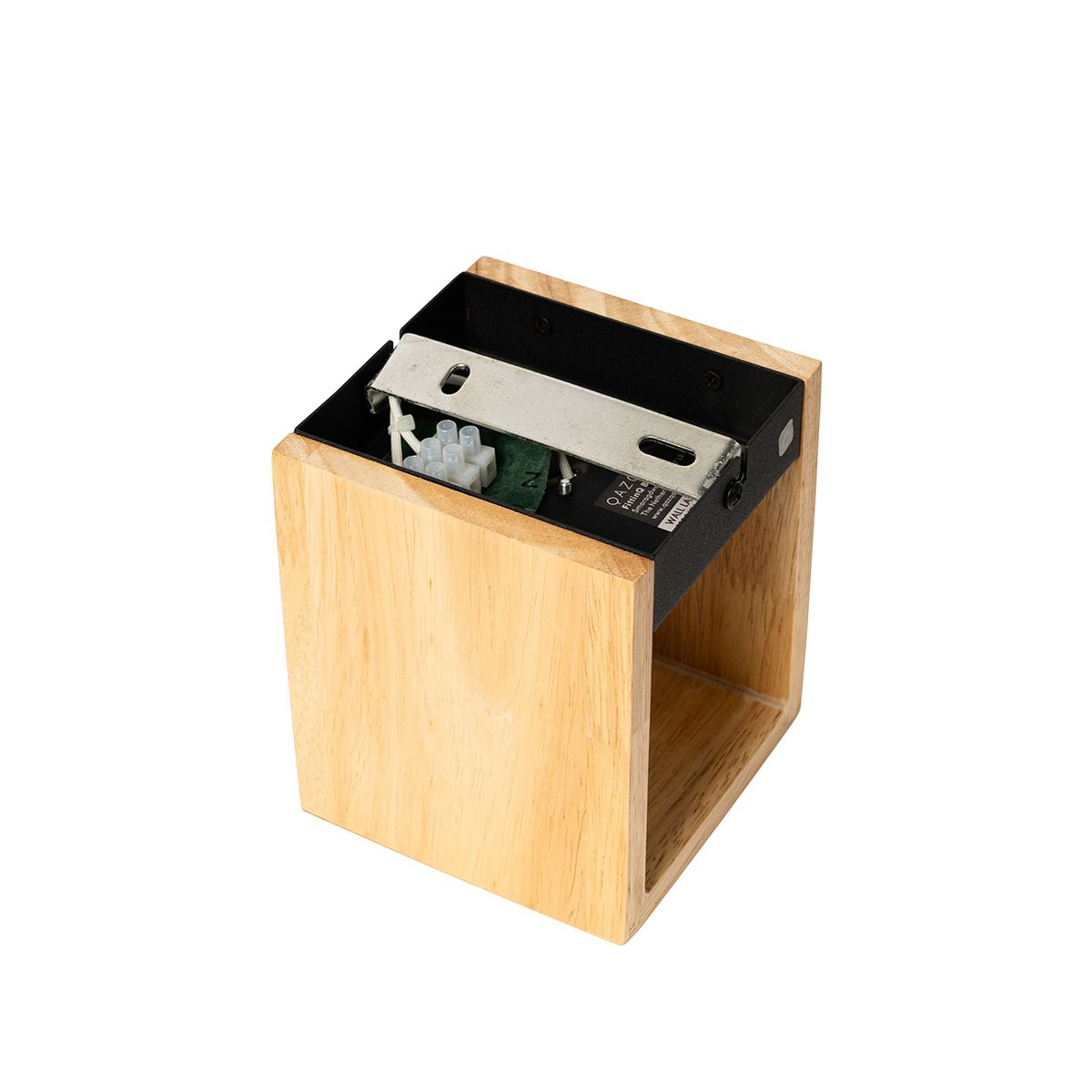 Set van 4 smart wandlamp eiken hout incl. Wifi G9 - Transfer