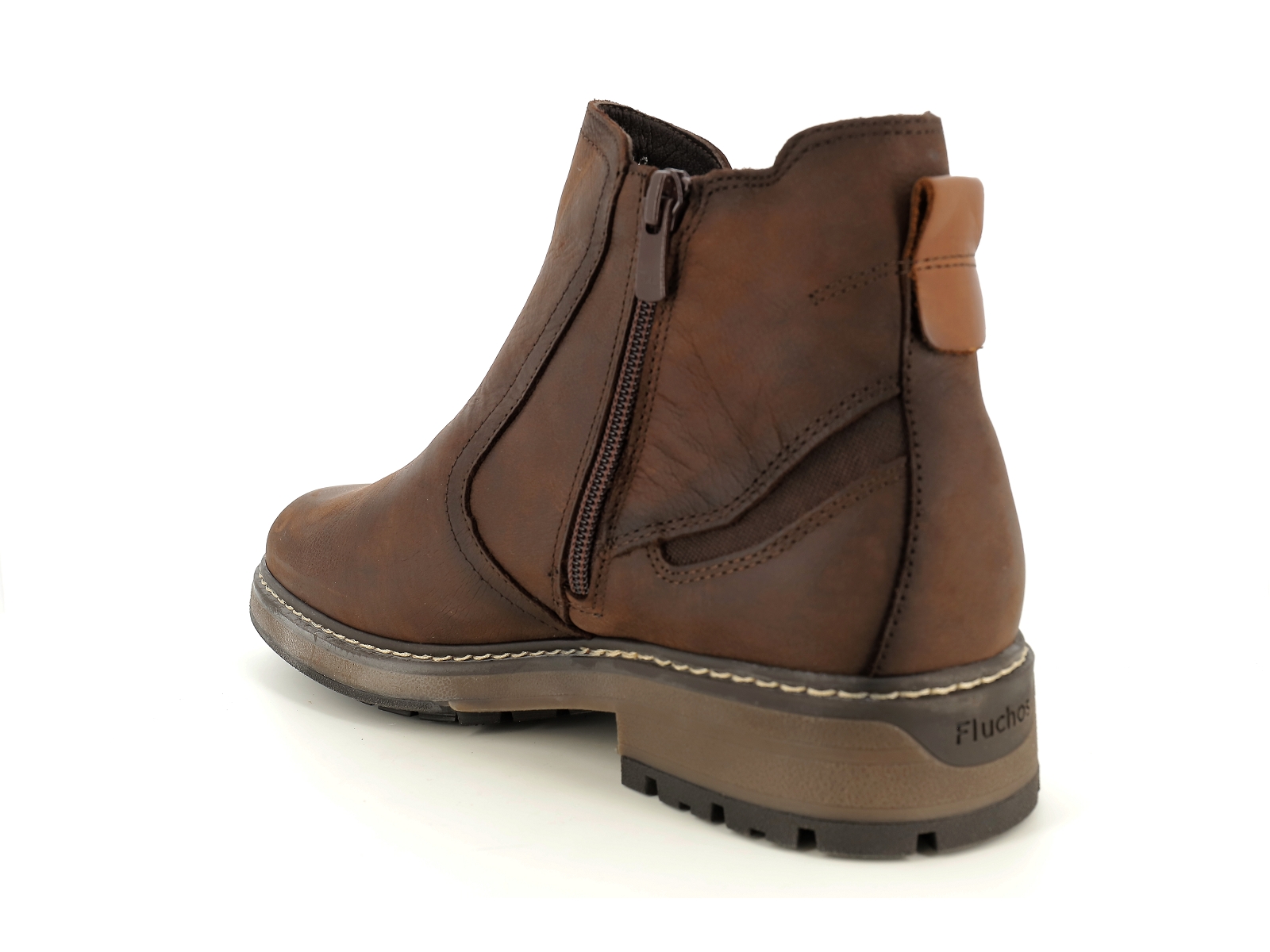 Fluchos-F1591 Cuir gras Marron Foncé