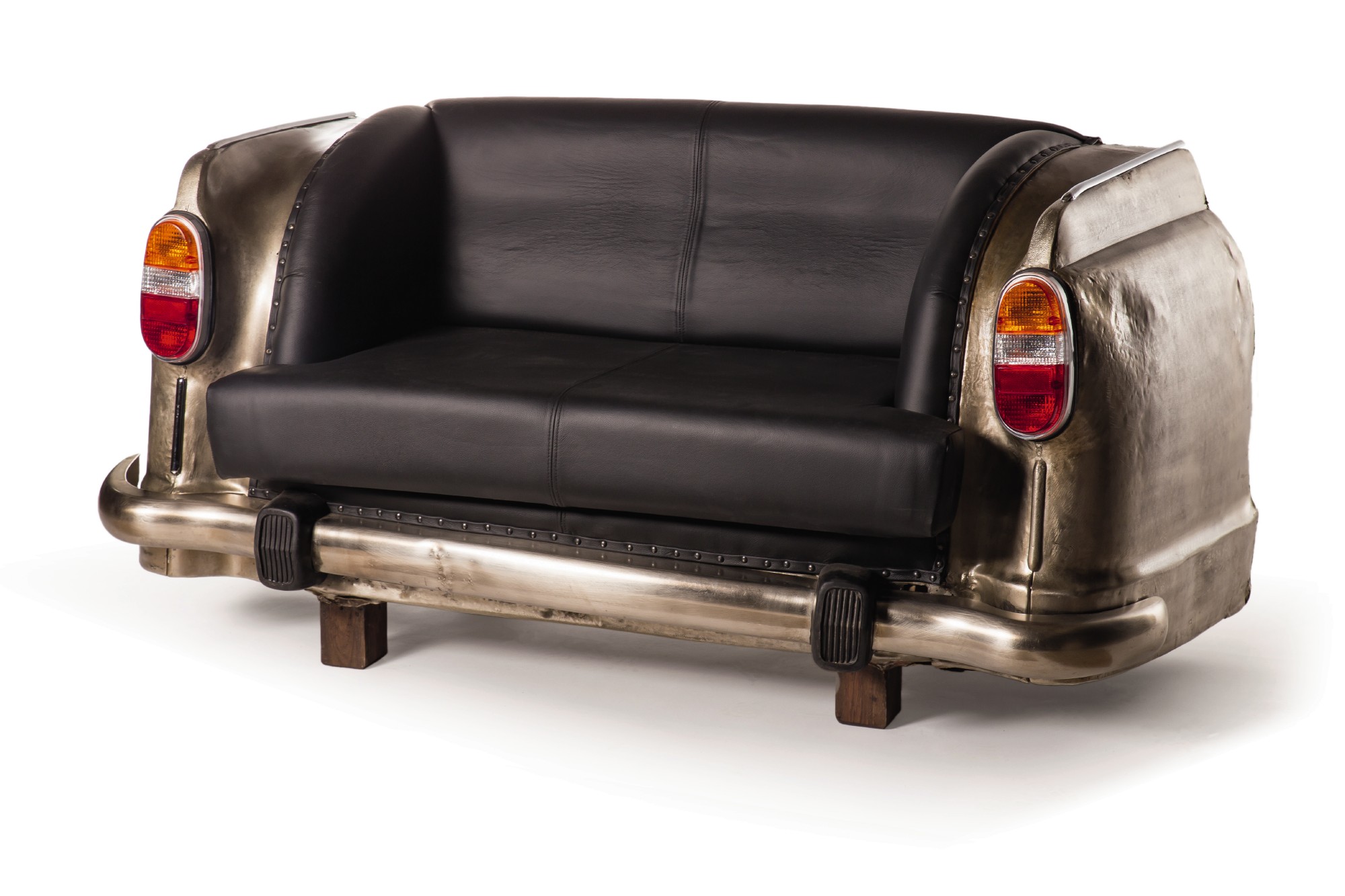 Sofa 'Ambassador Classic', Heck, 2-Sitzer, silber, L 70 cm, B 163 cm, H 78 cm von fischer's lagerhaus