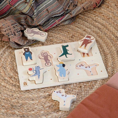 Sebra Knottepuslespill Teeny Toes/Busy Builders