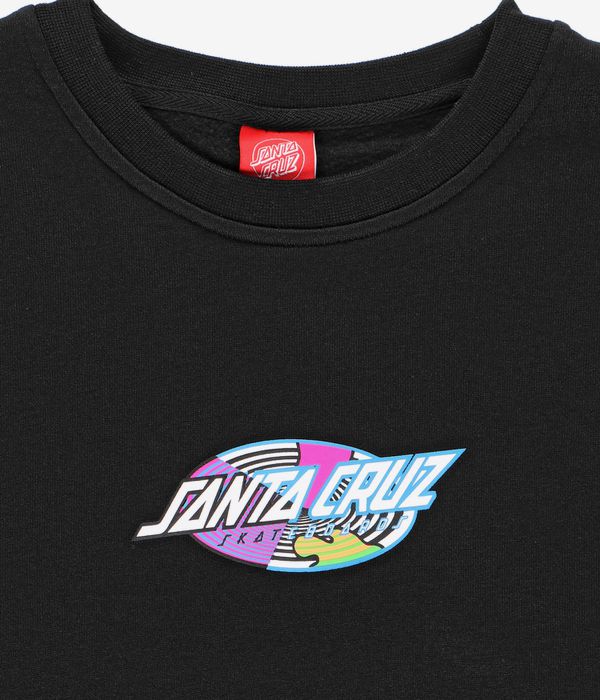 Santa Cruz Strange Oval Strip Sweatshirt (black)