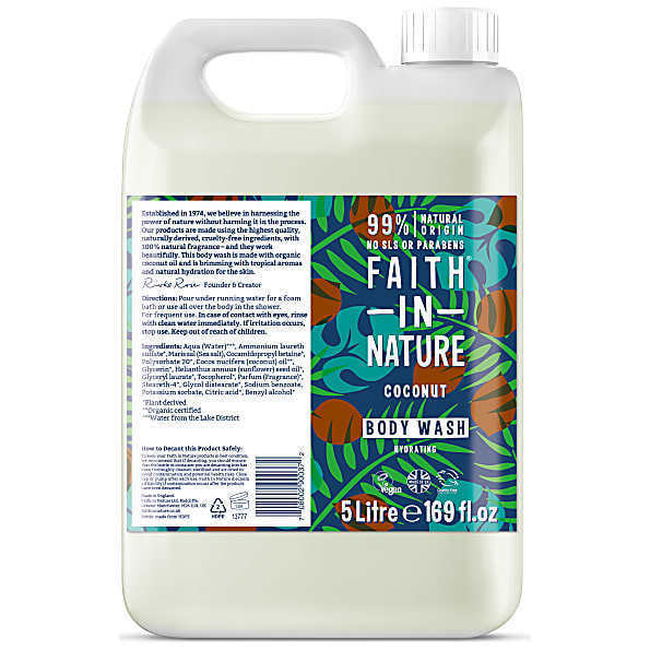 Faith In Nature Body Wash Coconut 5L
