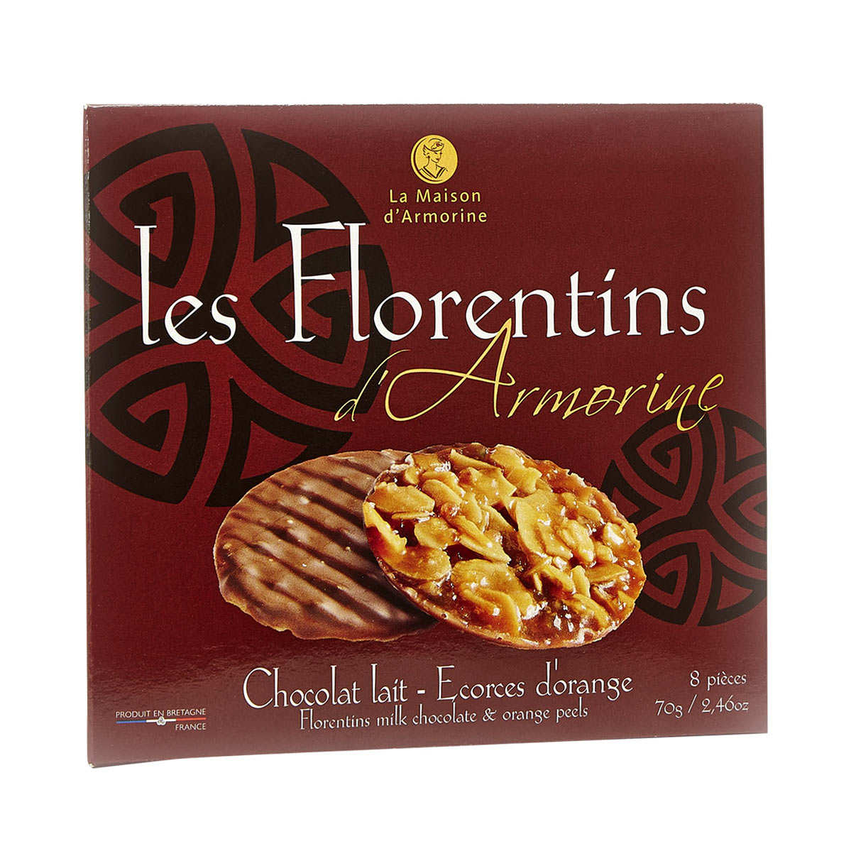 Florentins - Chocolat au lait et écorces d'orange