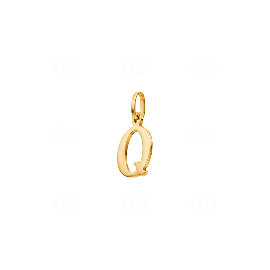 Anhänger 750/18 K Gelbgold Buchstabe Q