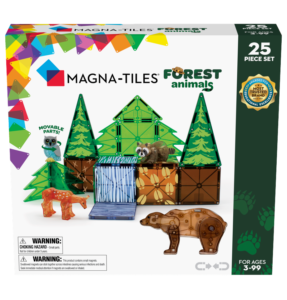 Magna-Tiles - Skovdyr 25 stk dele
