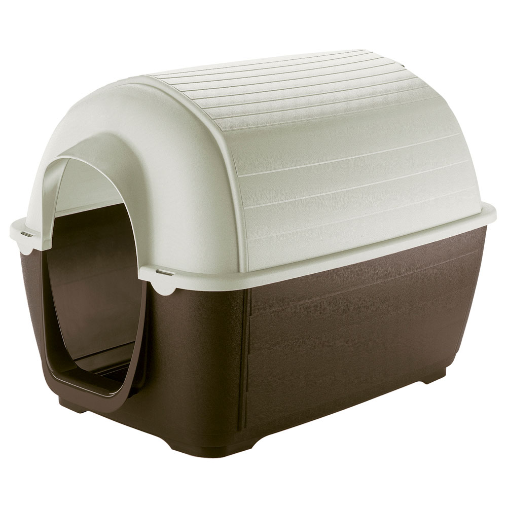 Ferplast niche d'extérieur pour chiens kenny 07, habitat pour chiens en résine thermo-plastique, résistant aux chocs et rayons uv,