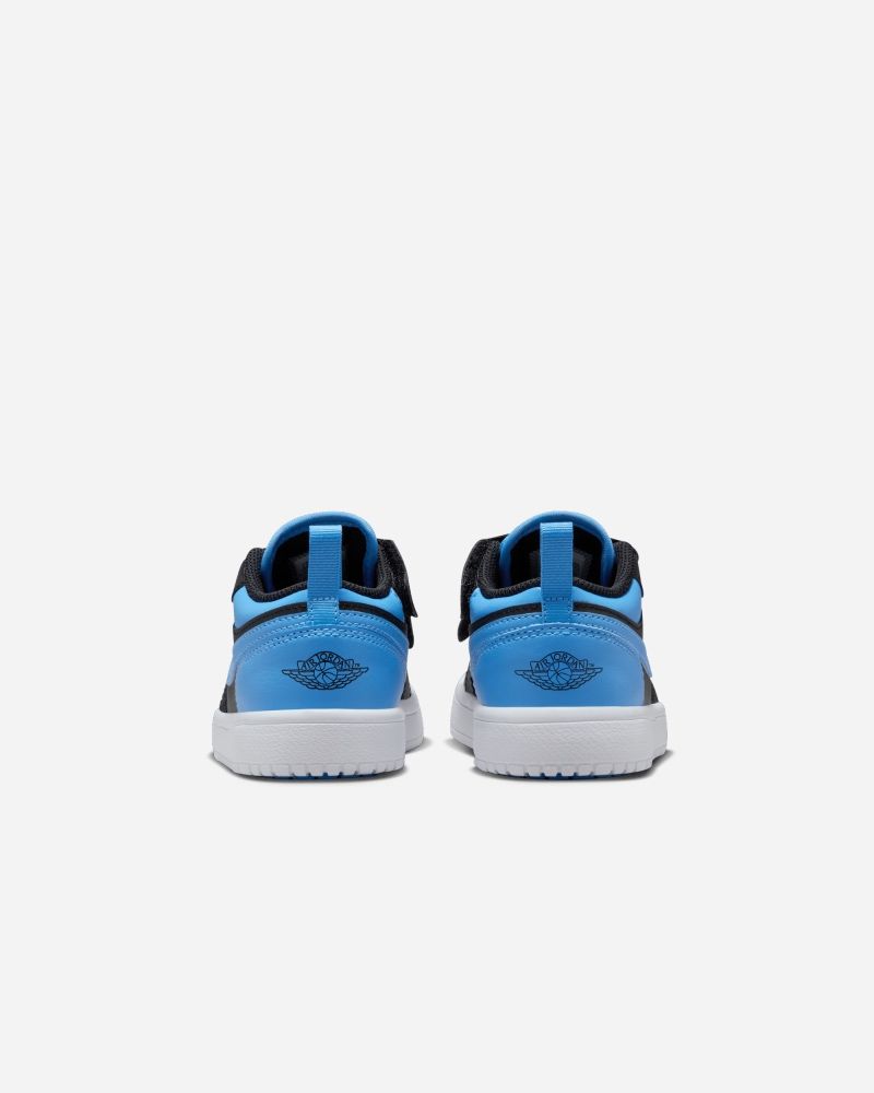 Chaussures Nike Air Jordan 1 Low Noir & Bleu pour enfant