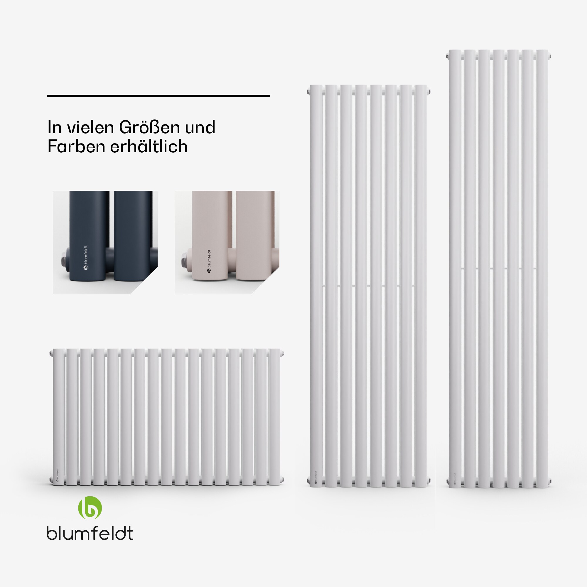 Tallheo 41 x 180 cm Heizkörper Badheizkörper Röhrenheizkörper 691 W Warmwasser 1/2 Weiß 180 x 41 cm Einzelreihig