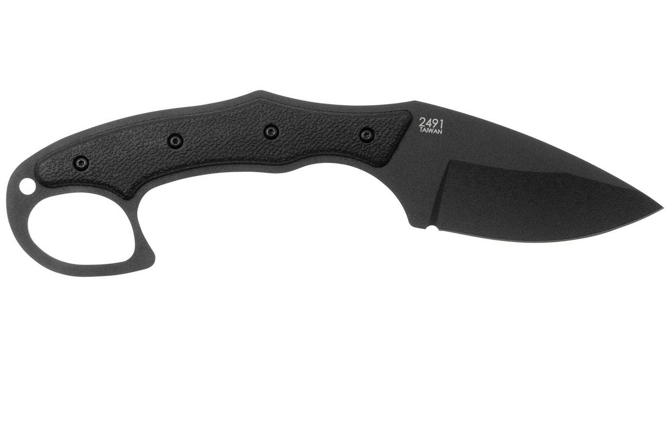 KA-BAR TDI Pocket Strike 2491 Black, vaststaand mes
