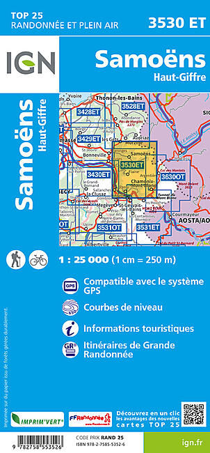 IGN - TOP25 3530ET SAMOENS 1 25 000