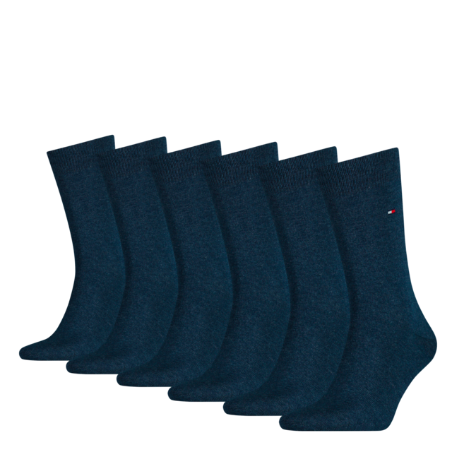 Tommy Hilfiger Socken »TH MEN SOCK 6P ECOM« Packung, 6 Paar, 6 Paar tlg. Gekämmte Baumwolle, atmungsaktiv, druckfreier Bund