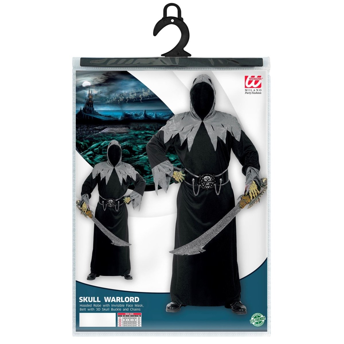 Halloween Kostuum Heren Krijgsheer 3 delig