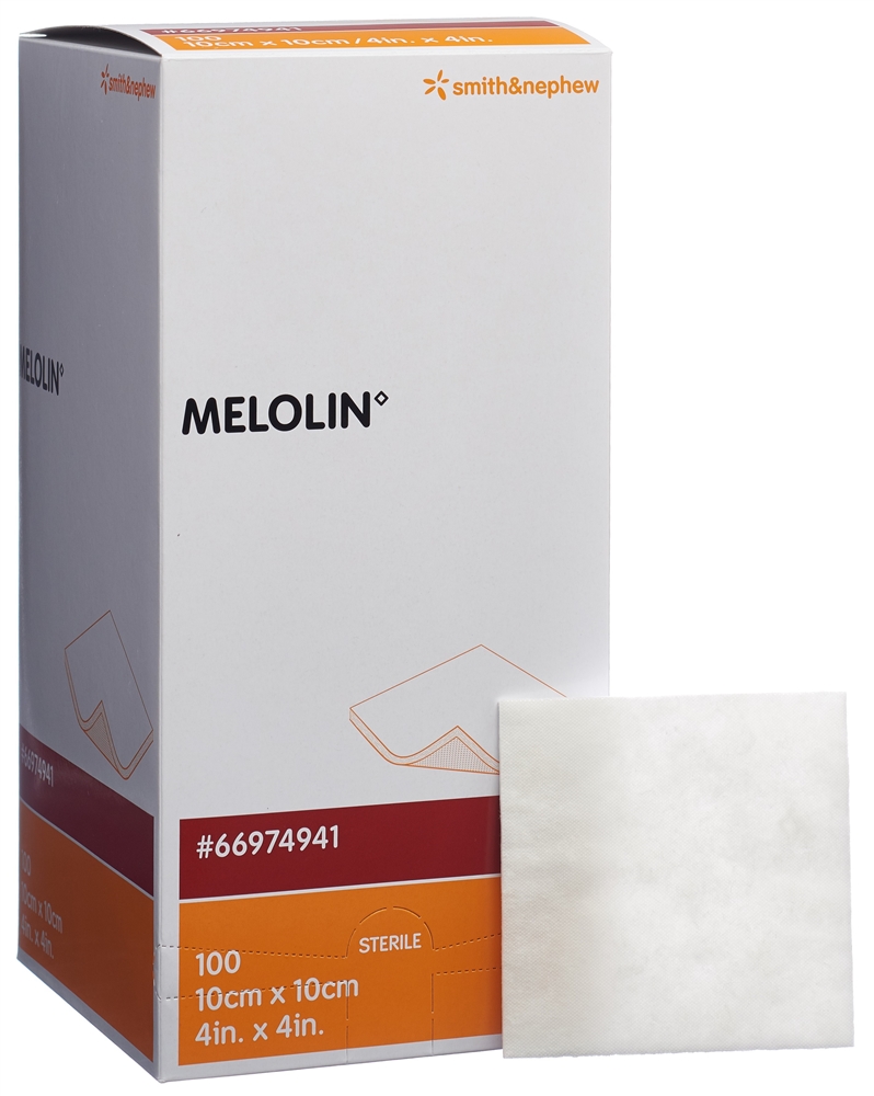 MELOLIN Wundkompressen 10x10cm steril Btl 1 Stk