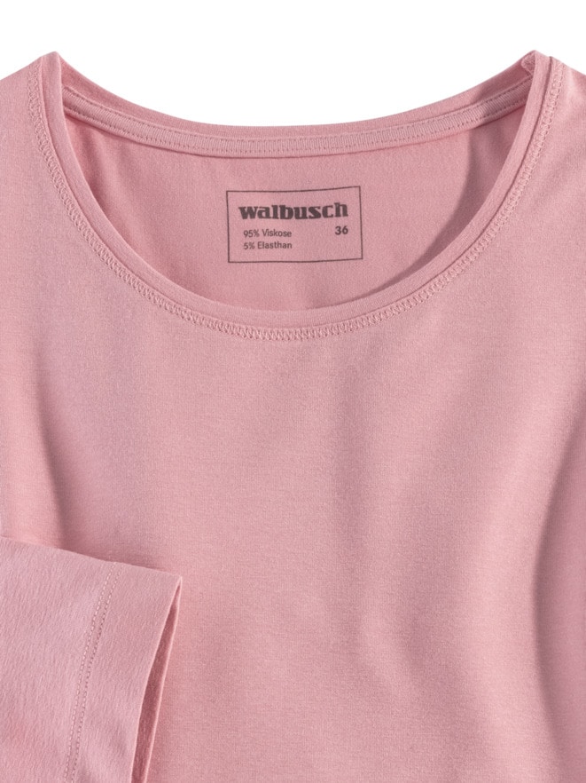 Viskose-Shirt Langarm