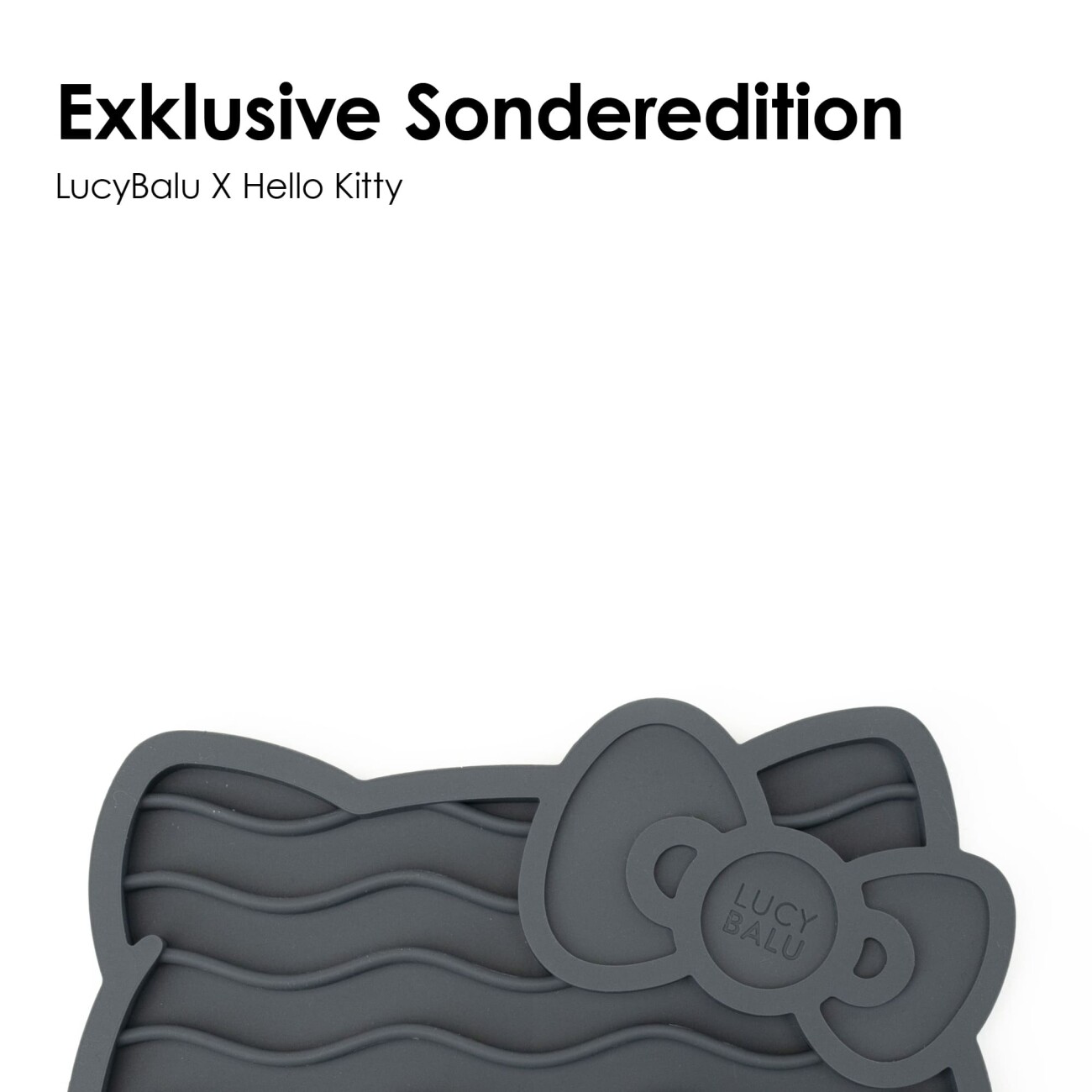 LucyBalu ZENCAT Katzen Schleckmatte - Hello Kitty Edition anthrazit