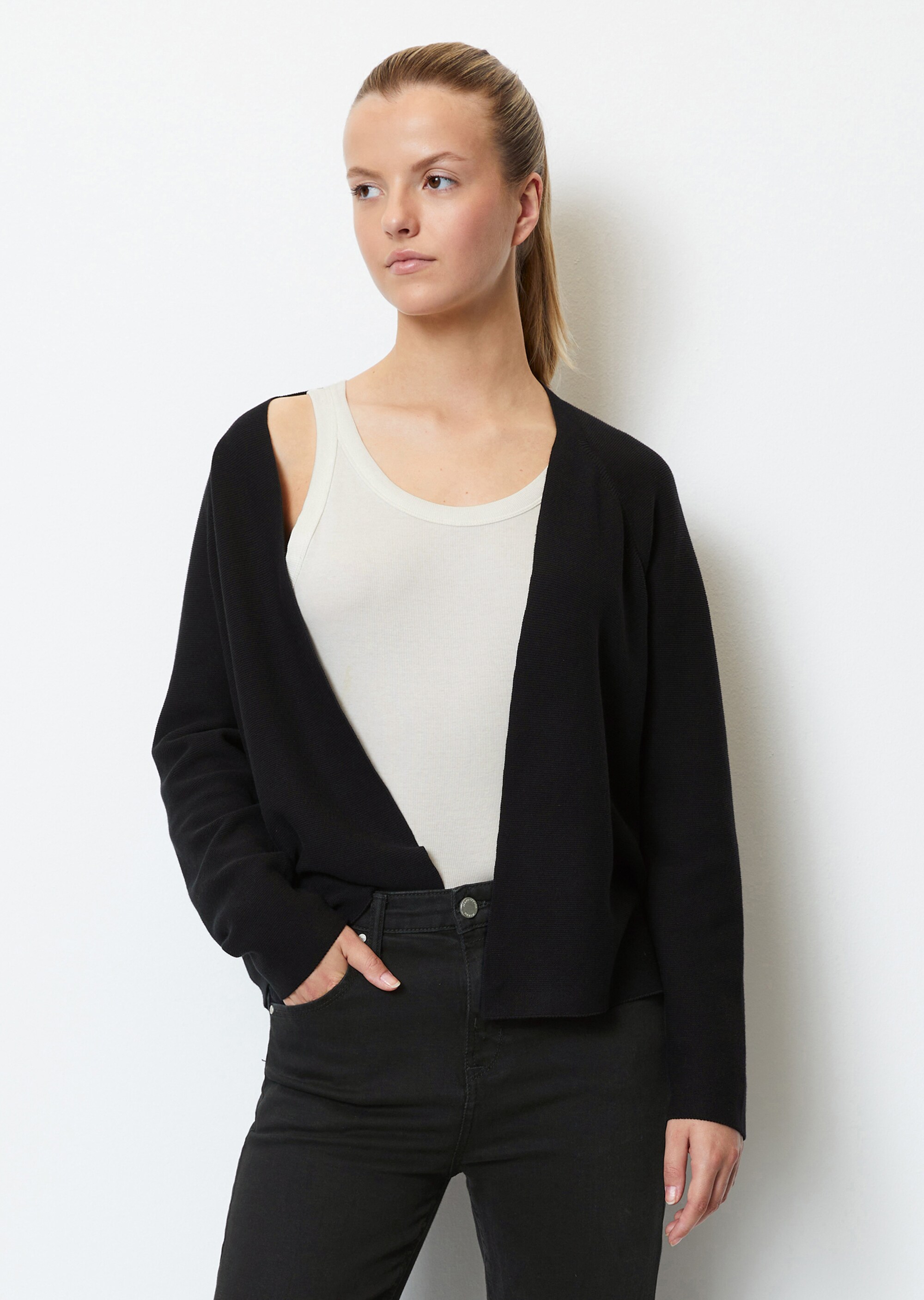 DfC Cardigan regular aus kompaktem Organic Cotton-Garn