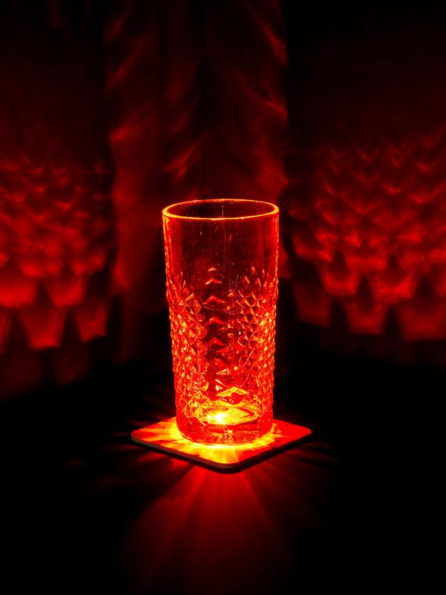 4er-Set LED Leuchtuntersetzer