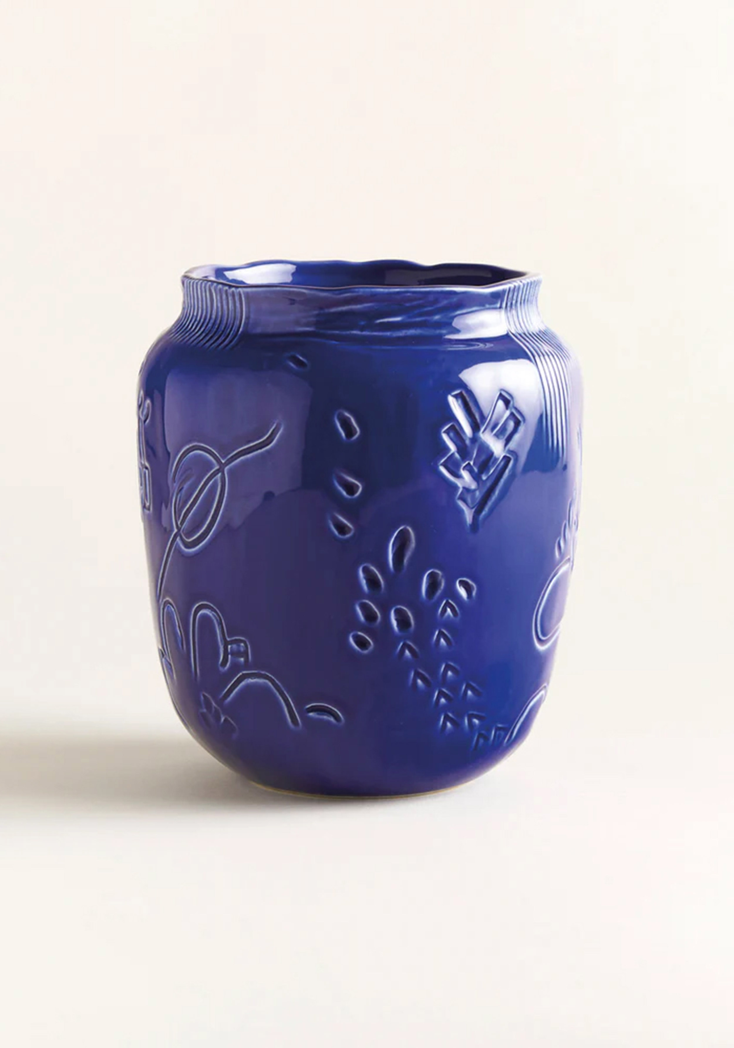 Onomao Mittelgrosse Vase II Edition Enguerrand Poncelin Azur