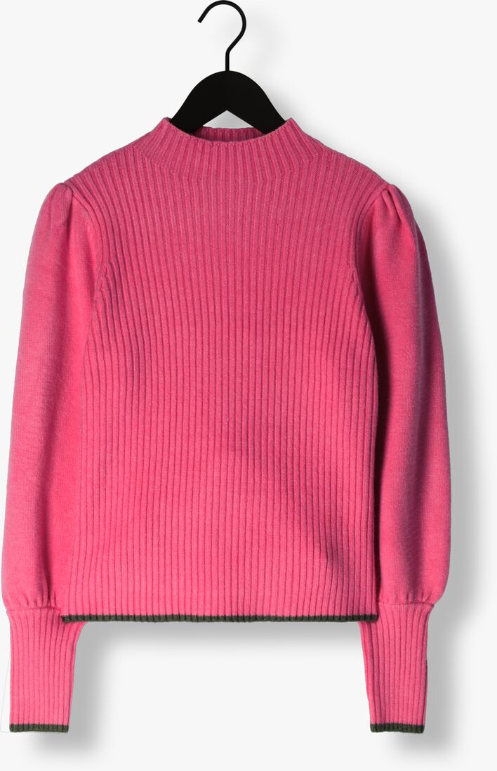 CO\\'COUTURE roze co'couture trui row puff rib knit