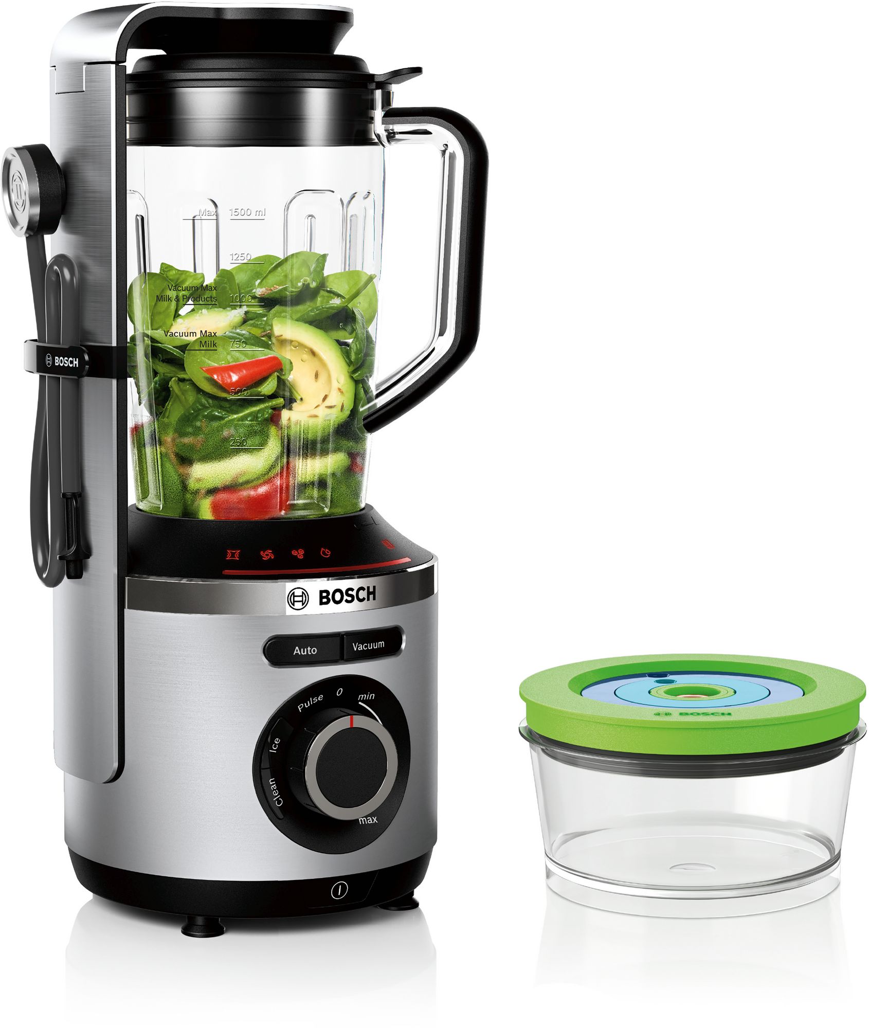 Liquidificador a vácuo VitaPower Série 8 | 1000 W em aço inoxidável MMBV622M