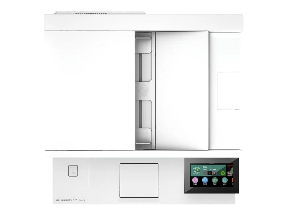 HP Color LaserJet Pro MFP 4302dw - Multifunktionsprinter - farve - laser - Legal (216 x 356 mm) (original) - A4/Legal (medie) - op til 33 spm (kopiering) - op til 33 spm (udskriver) - 300 ark - Gigabit LAN, USB 2.0, USB 2.0 vært, Wi-Fi(ac), Bluetooth