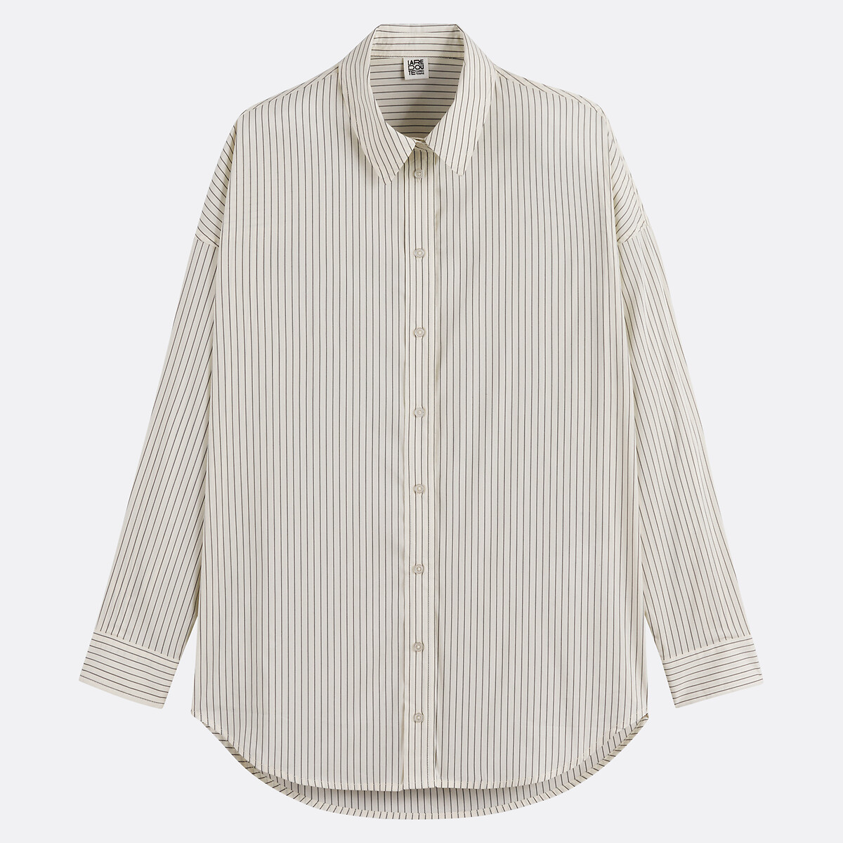 COLEÇÕES LA REDOUTE<br>Camisa listrada folgada, modelo exclusivo APOLLINE