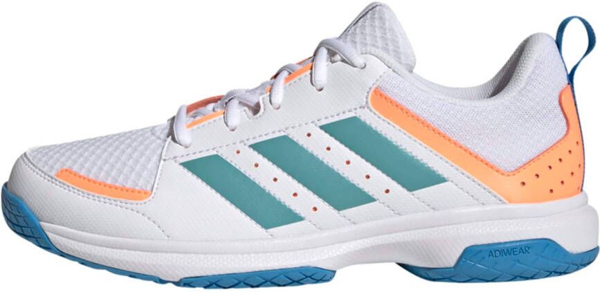 Adidas Performance Ligra 7 zaalsportschoenen wit oranje blauw groen