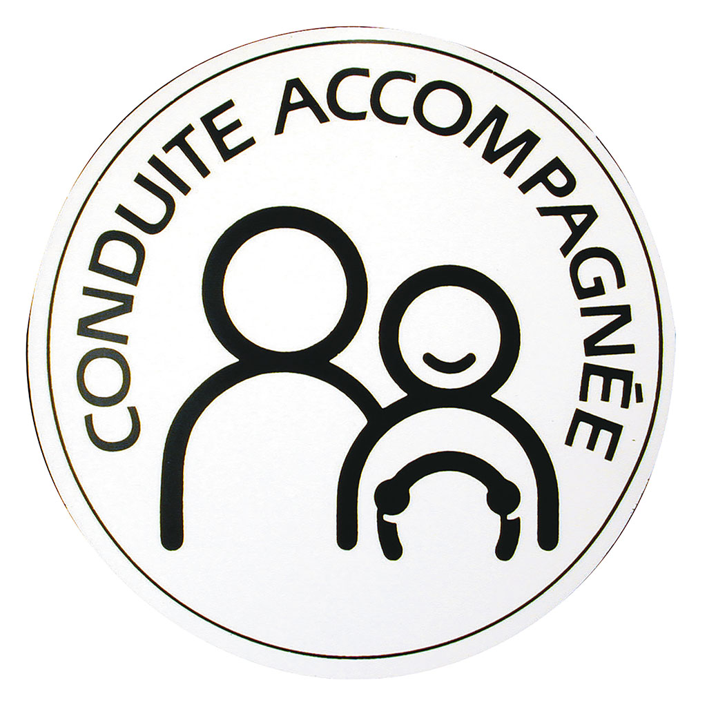 Disque magnétique AAC Conduite accompagnée D 15cm