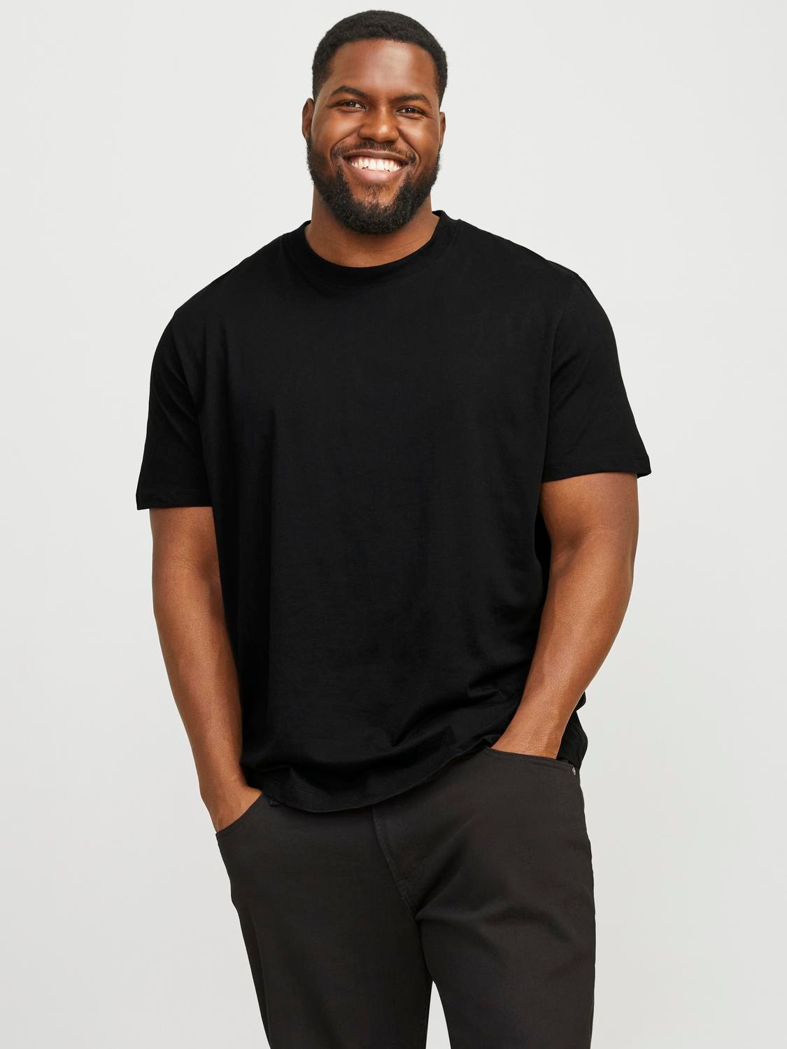 Jack & Jones PlusSize T-Shirt »JJEBRADLEY TEE SS NOOS PLS«, mit Rundhalsausschnitt