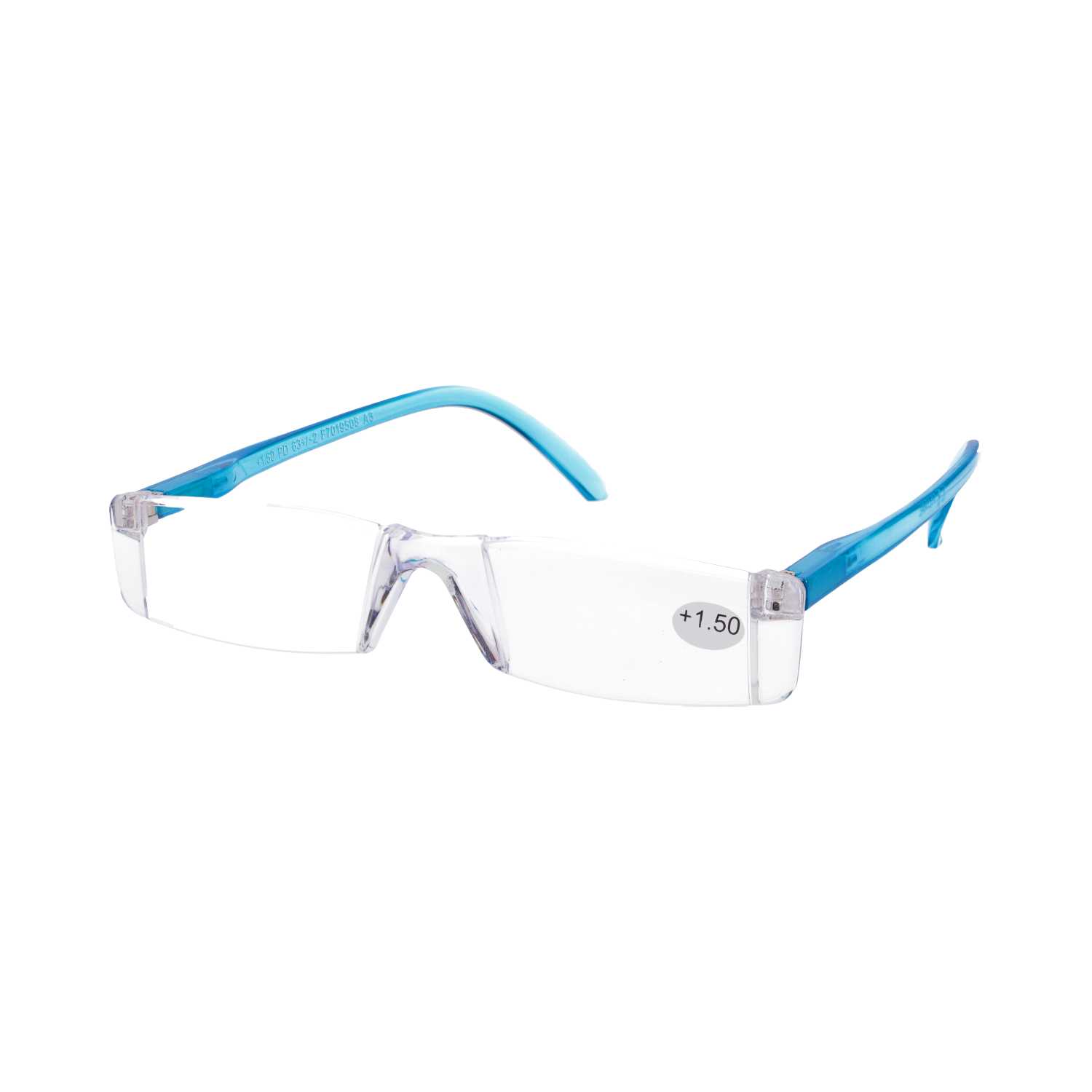 Star Optic Lesehilfe MD7 aus Kunststoff +1,5 Dioptrien klar türkis