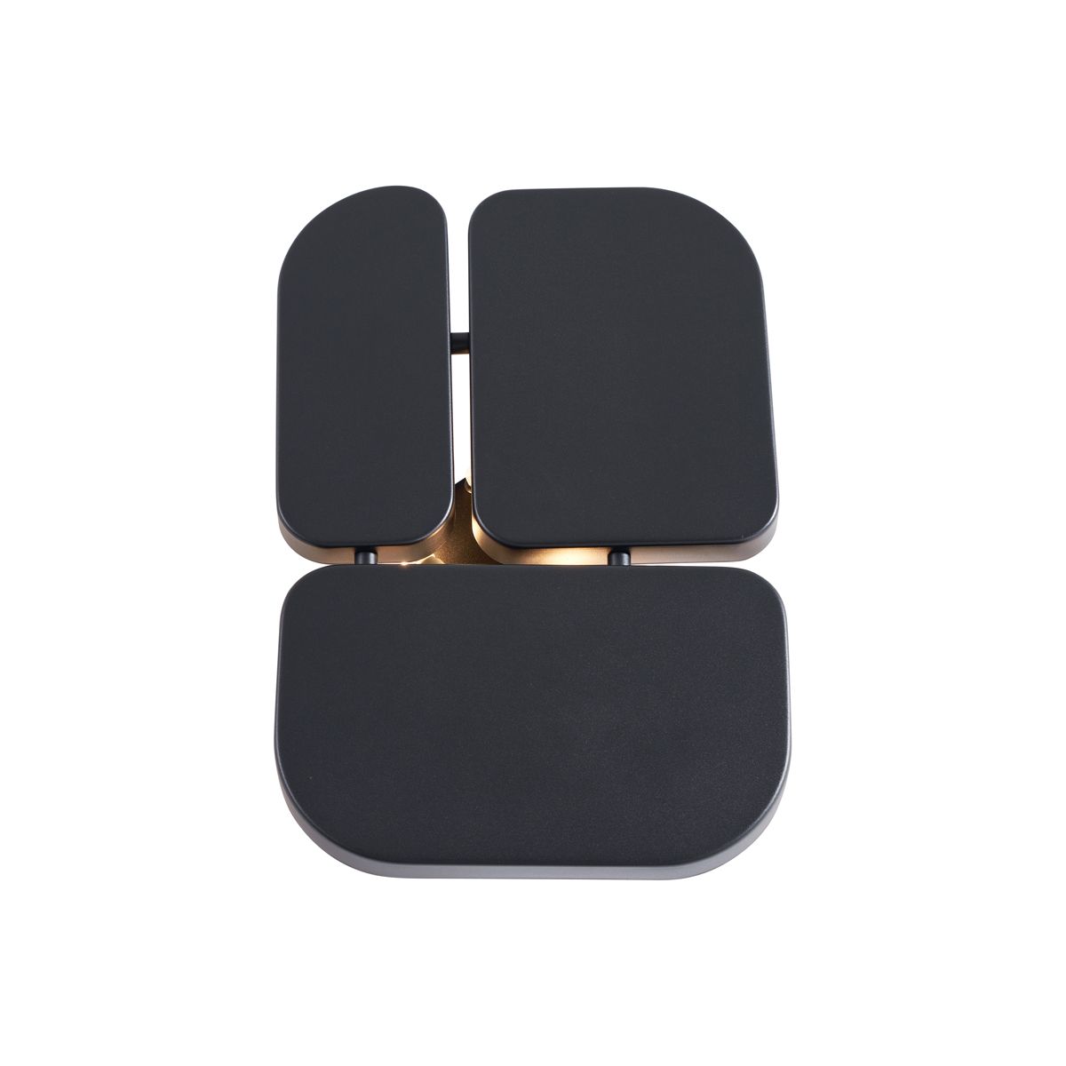 Design wandlamp zwart 3-lichts - Planes