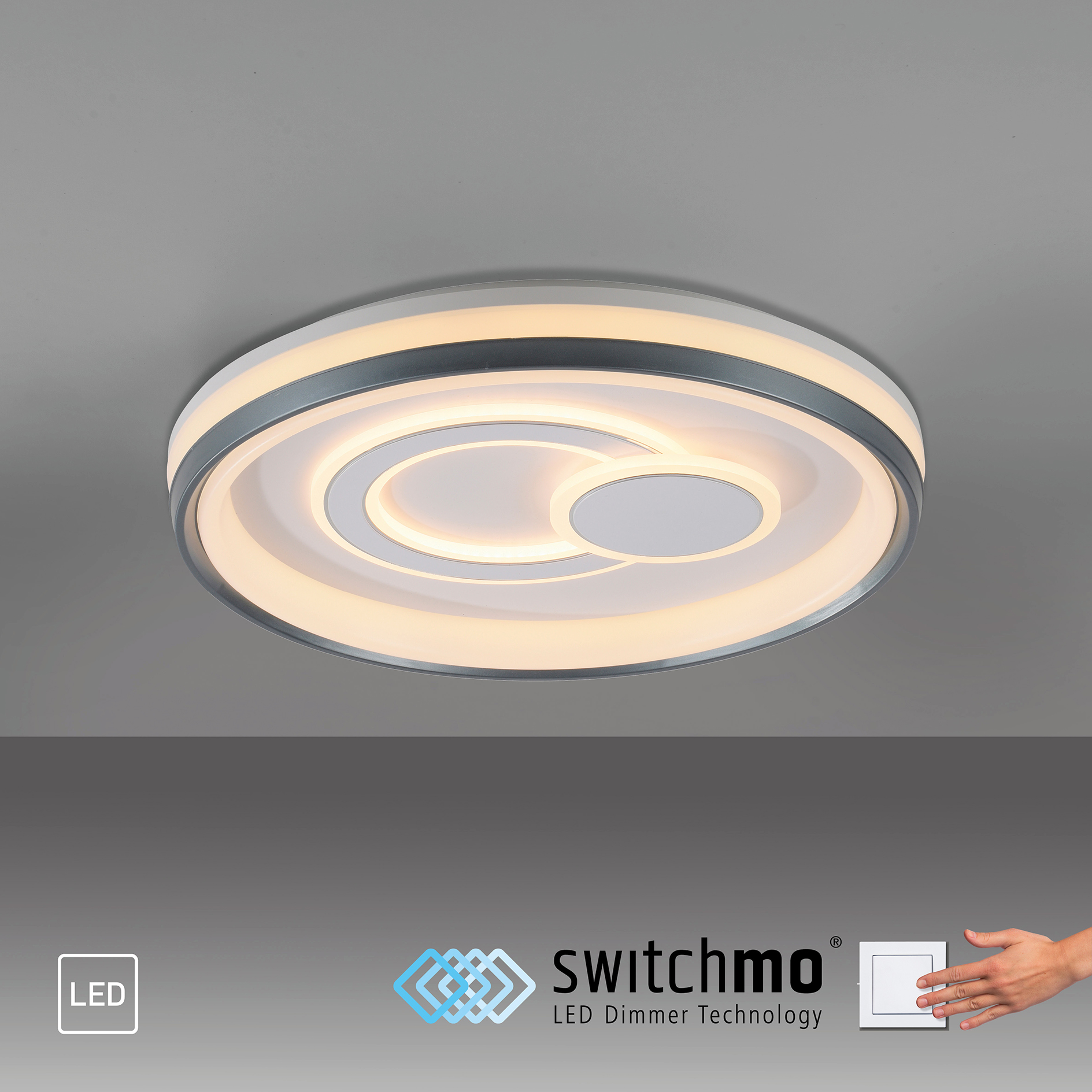 LED-Deckenleuchte - weiß - dimmbar - Ø 50 cm