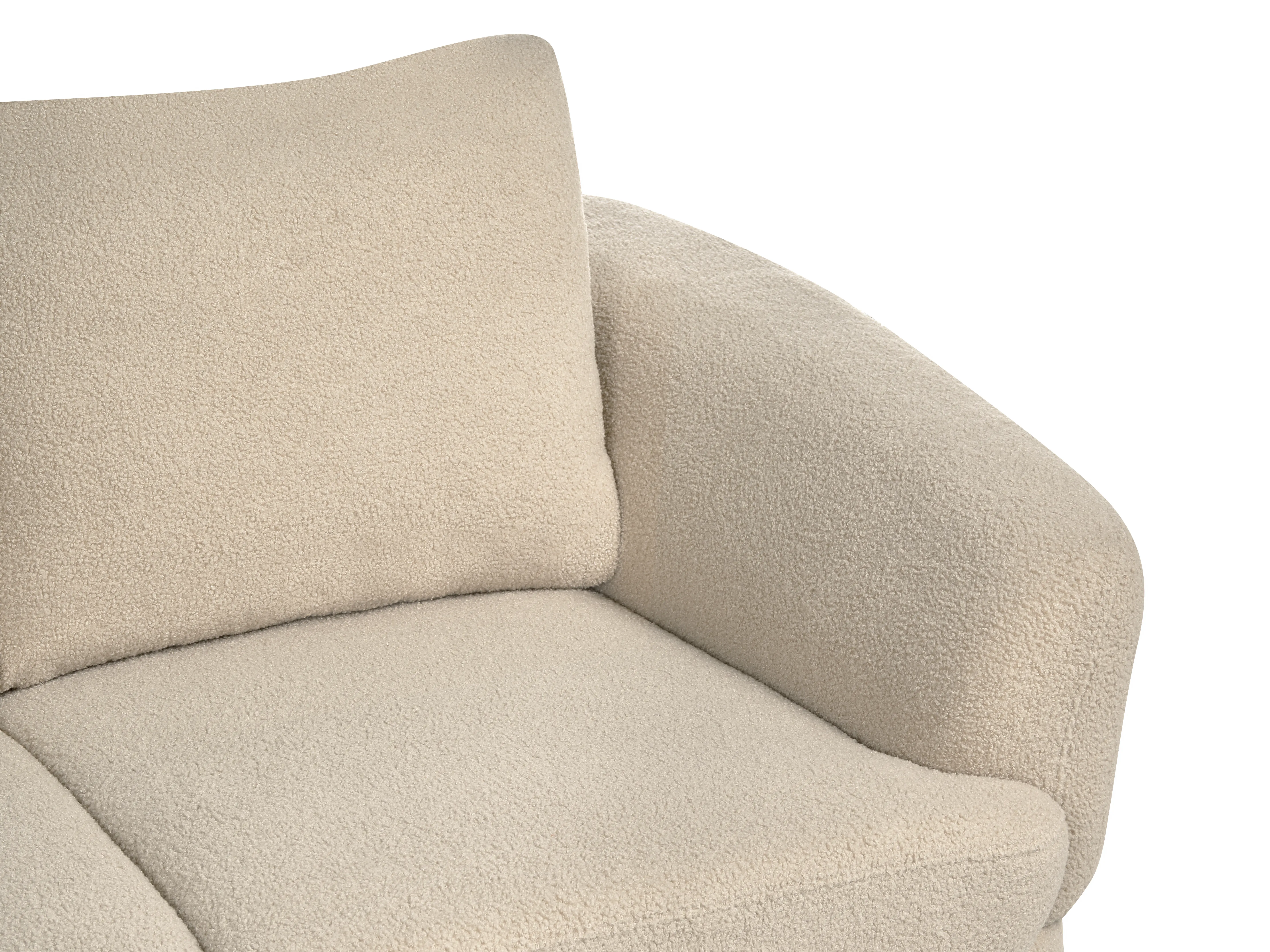 Bank 2-zits KJAER Bouclé Lichtbeige